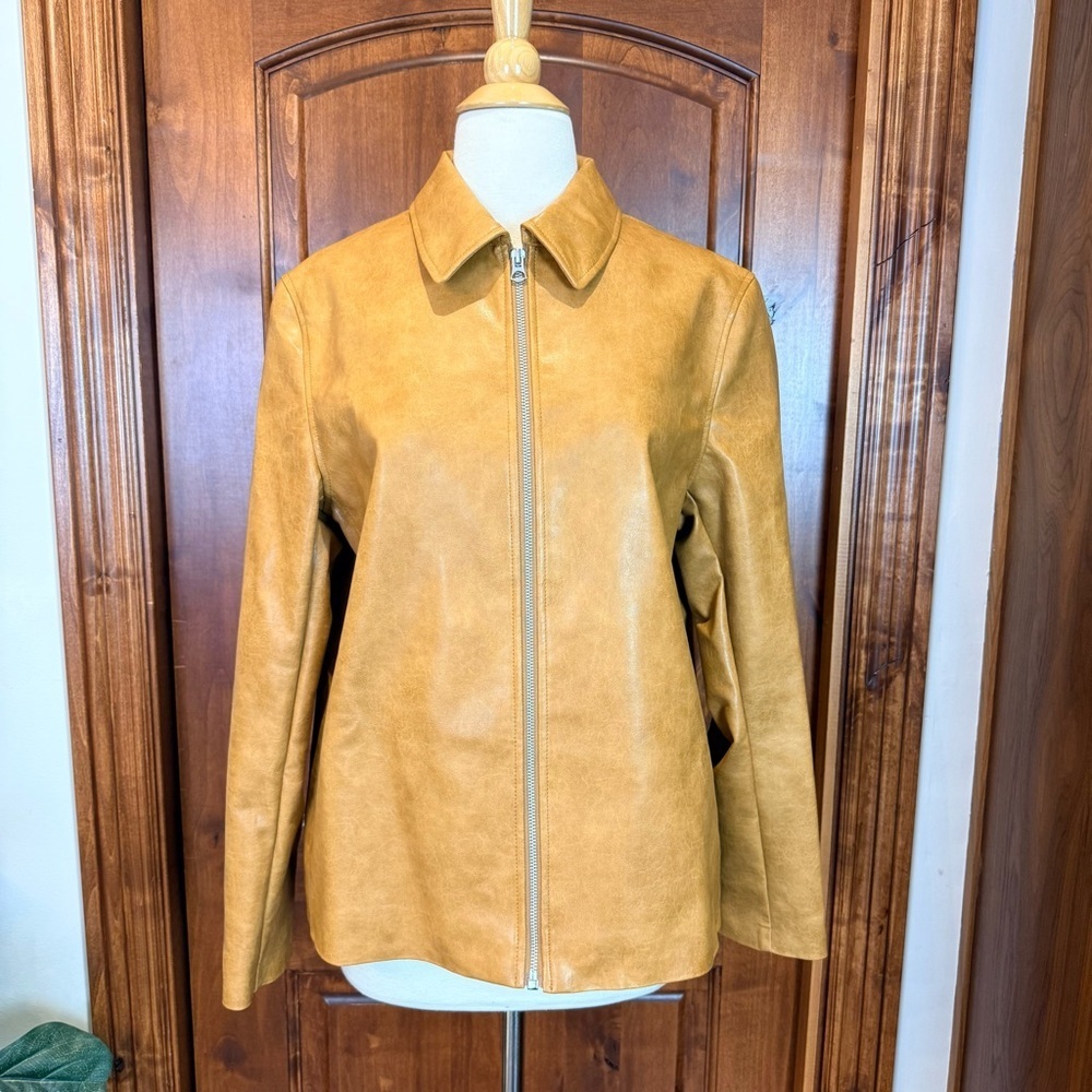 💋Anthropologie rag & bone Jodie faux Leather Jacket - Picture 4 of 12